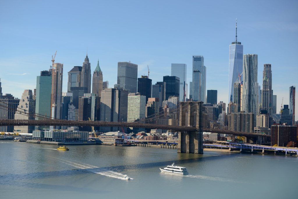 View of Brooklyn bridge NYC from the Manhattan bridge - Lauren Newman Photography