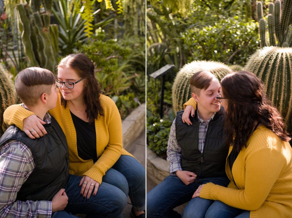 Same Sex Surprise Proposal Allan Gardens Botanical Toronto Photos LGBTQ