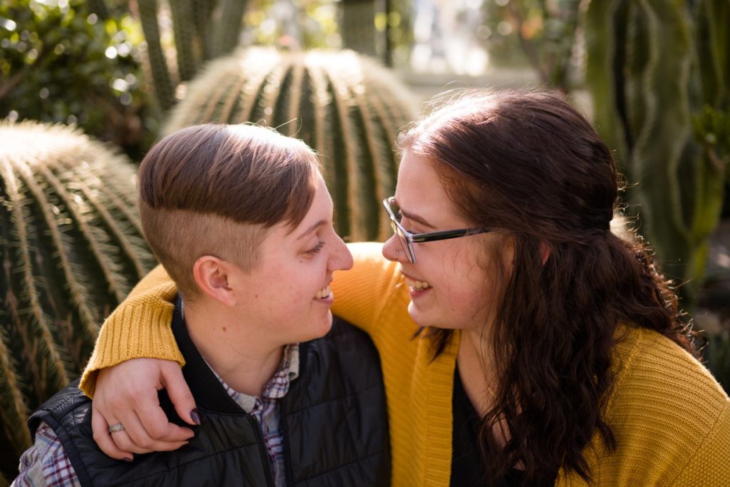 Same Sex Surprise Proposal Allan Gardens Botanical Toronto Photos LGBTQ