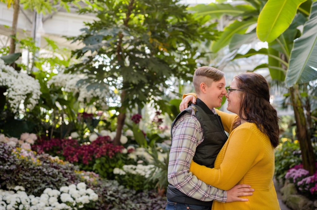 Same Sex Surprise Proposal Allan Gardens Botanical Toronto Photos LGBTQ