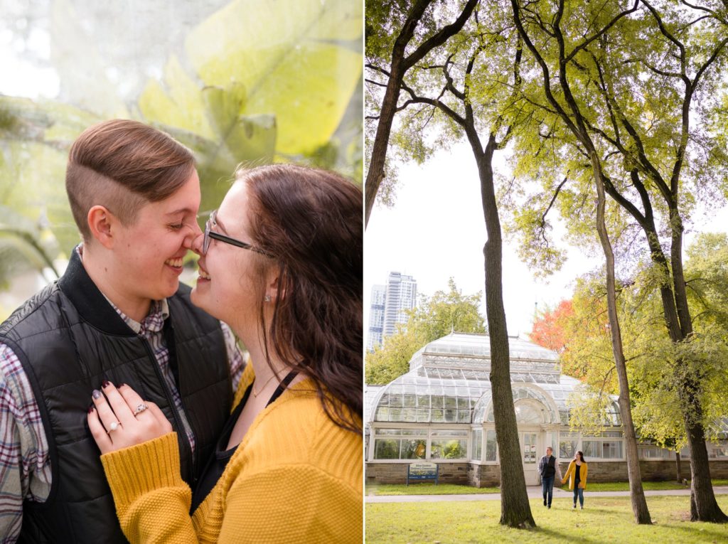 Same Sex Surprise Proposal Allan Gardens Botanical Toronto Photos LGBTQ