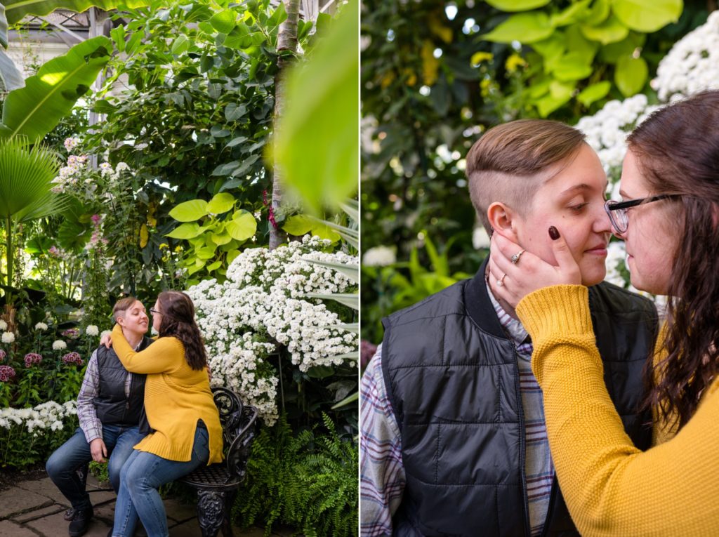 Same Sex Surprise Proposal Allan Gardens Botanical Toronto Photos LGBTQ