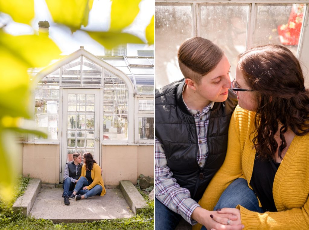 Same Sex Surprise Proposal Allan Gardens Botanical Toronto Photos LGBTQ