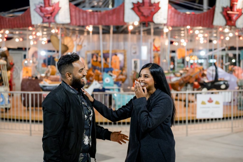 Toronto Surprise Carousel Engagement Proposal Photos