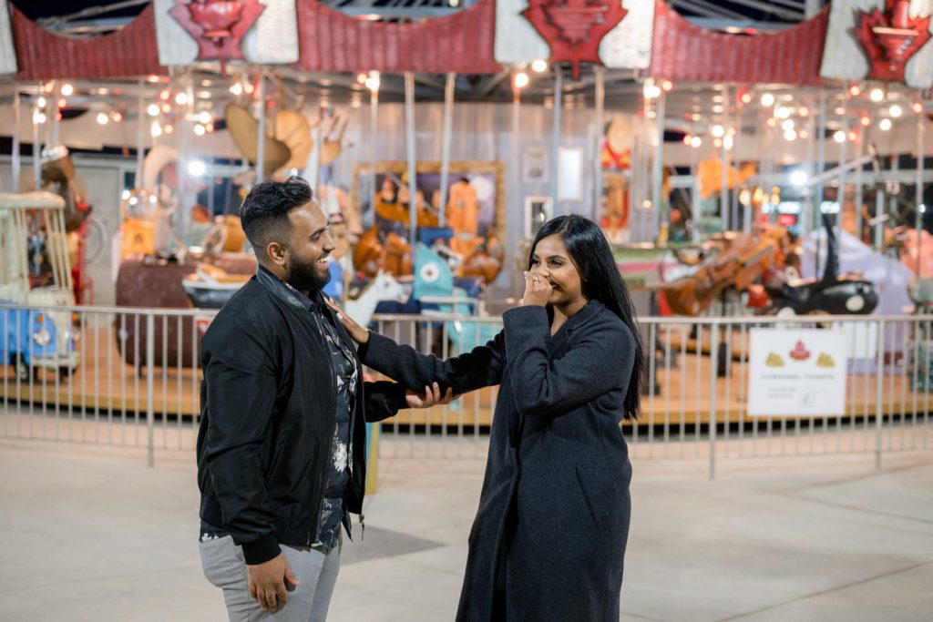 Toronto Surprise Carousel Engagement Proposal Photos