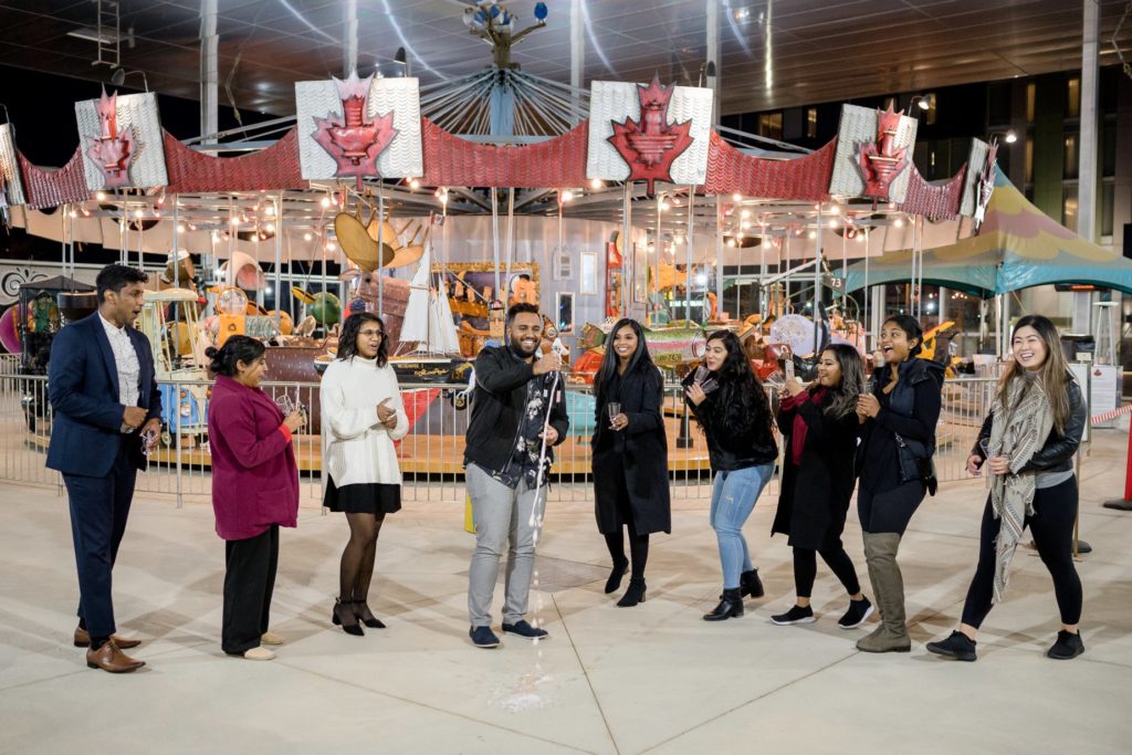 Toronto Surprise Carousel Engagement Proposal Photos