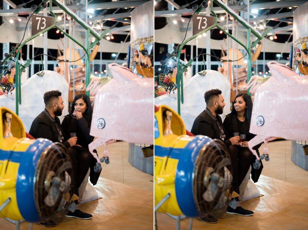 Toronto Surprise Carousel Engagement Proposal Photos